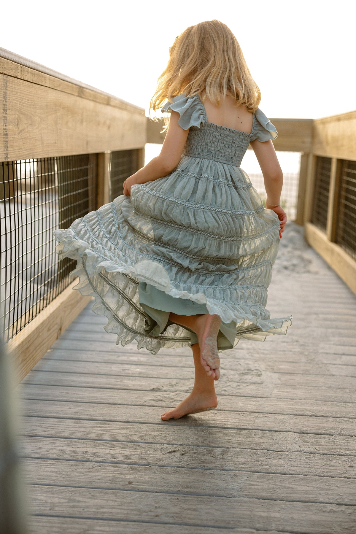 INDIE BLUE Dresses Marabella Dress (sage chiffon)