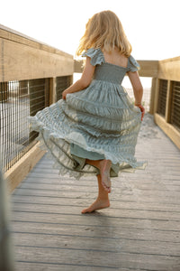 INDIE BLUE Dresses Marabella Dress (sage chiffon)