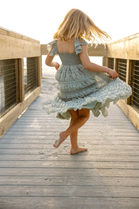 INDIE BLUE Dresses Marabella Dress (sage chiffon)