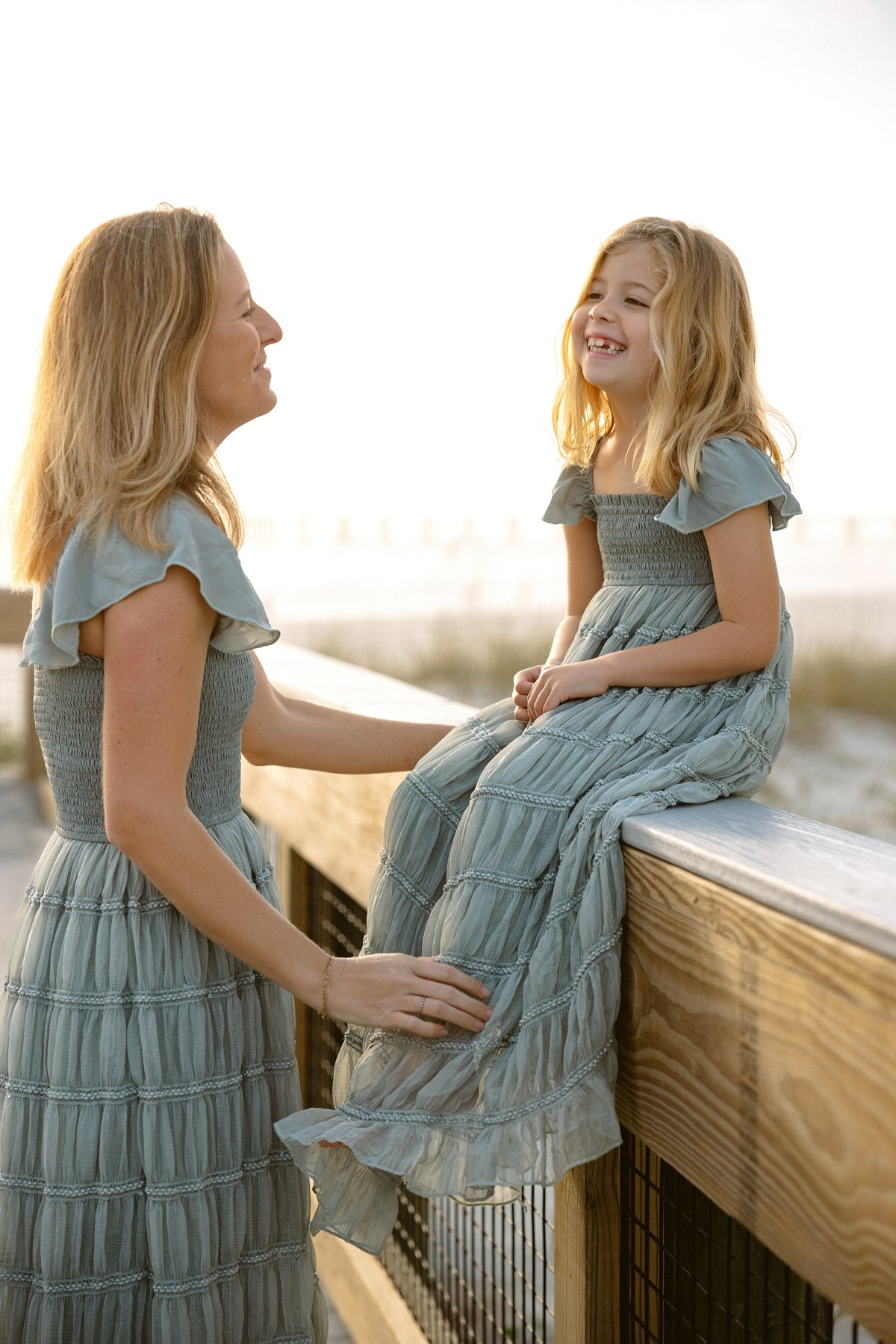 INDIE BLUE Dresses Marabella Dress (sage chiffon)