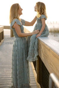 INDIE BLUE Dresses Marabella Dress (sage chiffon)