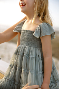 INDIE BLUE Dresses Marabella Dress (sage chiffon)