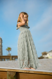 INDIE BLUE Dresses Marabella Dress (sage chiffon)