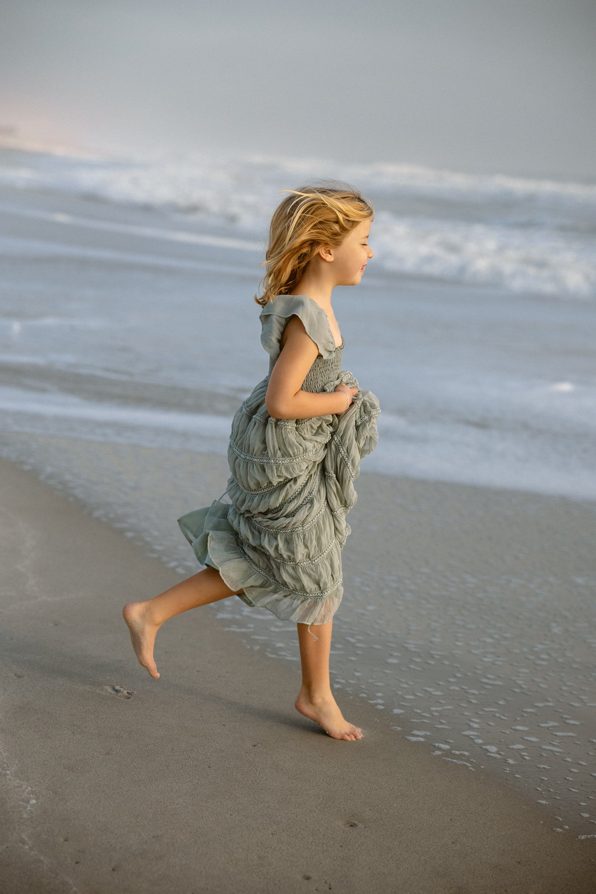 INDIE BLUE Dresses Marabella Dress (sage chiffon)