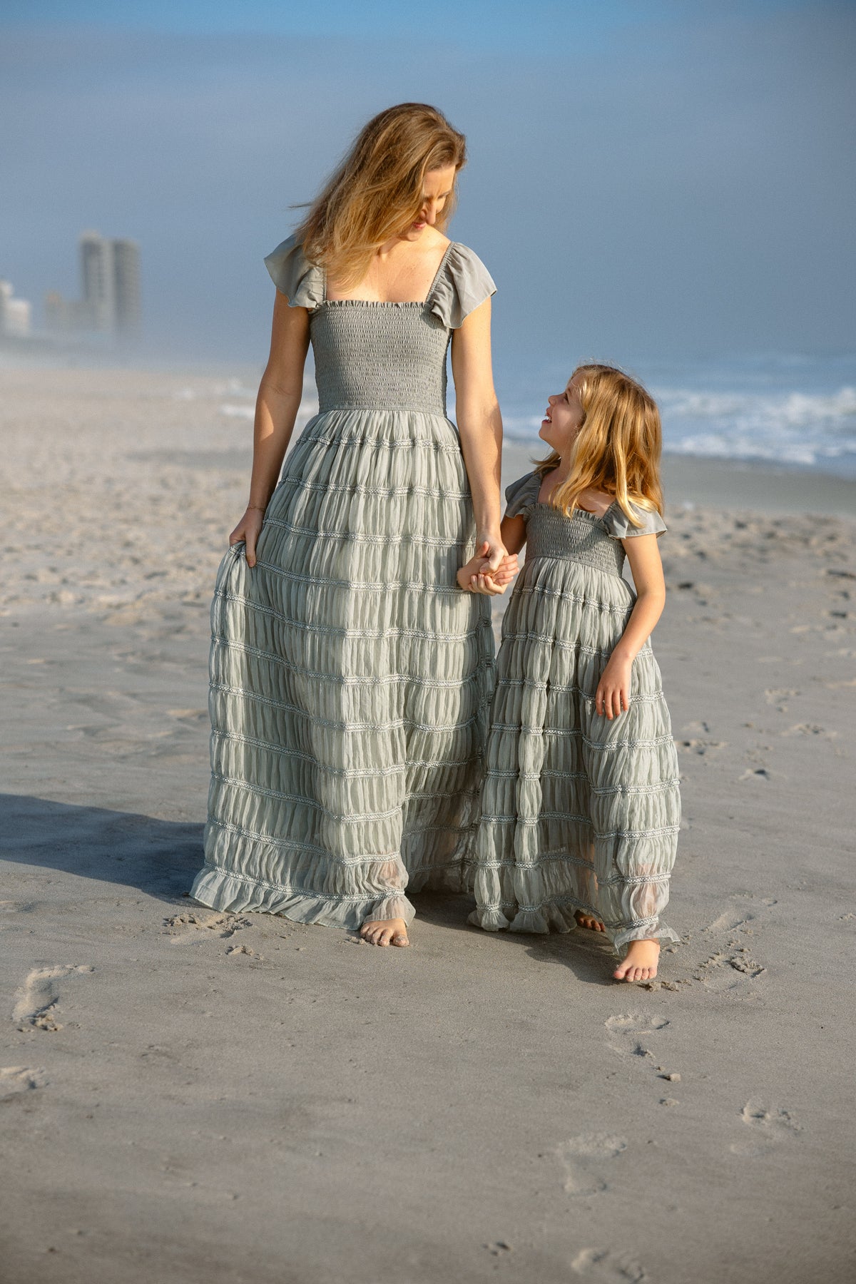 INDIE BLUE Dresses Marabella Dress (sage chiffon)