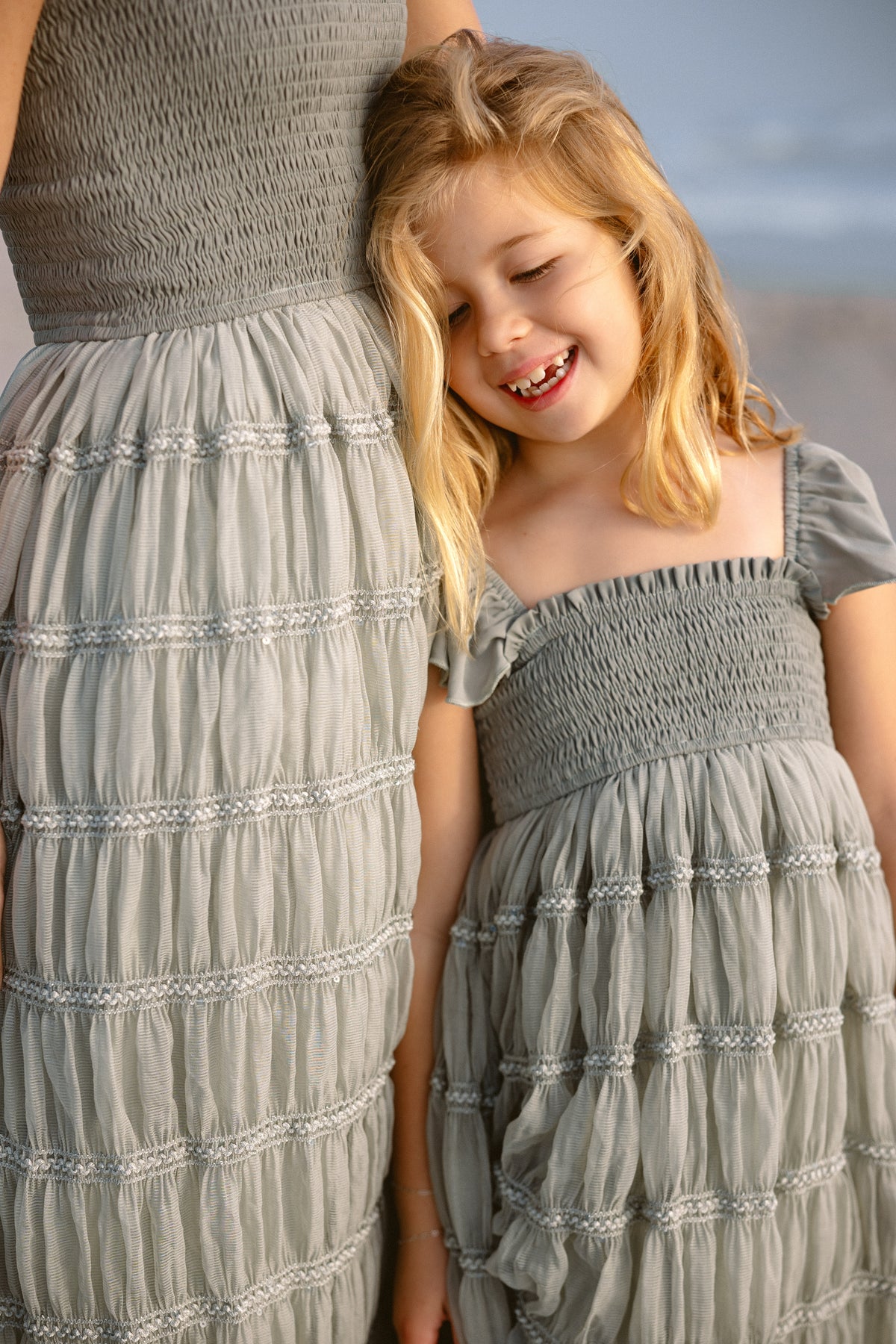 INDIE BLUE Dresses Marabella Dress (sage chiffon)
