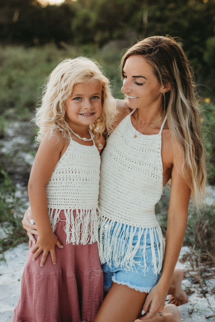 INDIE BLUE Accessories Lola Halter (ivory)