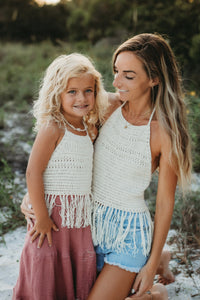 INDIE BLUE Accessories Lola Halter (ivory)