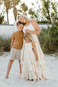 INDIE BLUE Women Women's Wendy Dress (sand muslin)