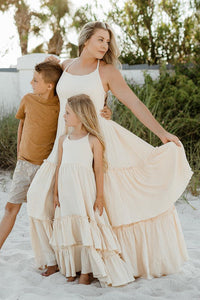 INDIE BLUE Women Women's Wendy Dress (sand muslin)