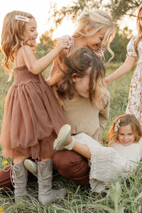 INDIE BLUE Dresses Isa Dress (cedar tulle)