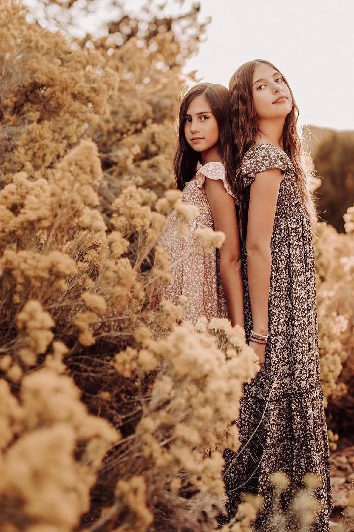 INDIE BLUE Dresses Marabella Dress (dusty pink floral)