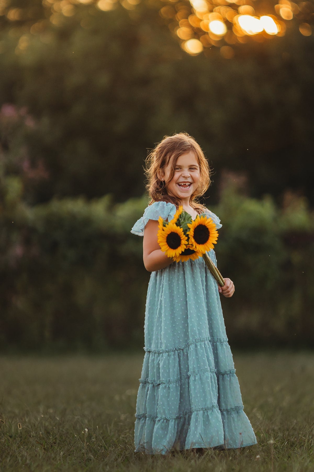 INDIE BLUE Dresses Marabella Dress (blue swiss dot)