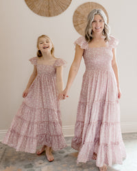 INDIE BLUE Women Women's Marabella Dress (dusty pink floral)