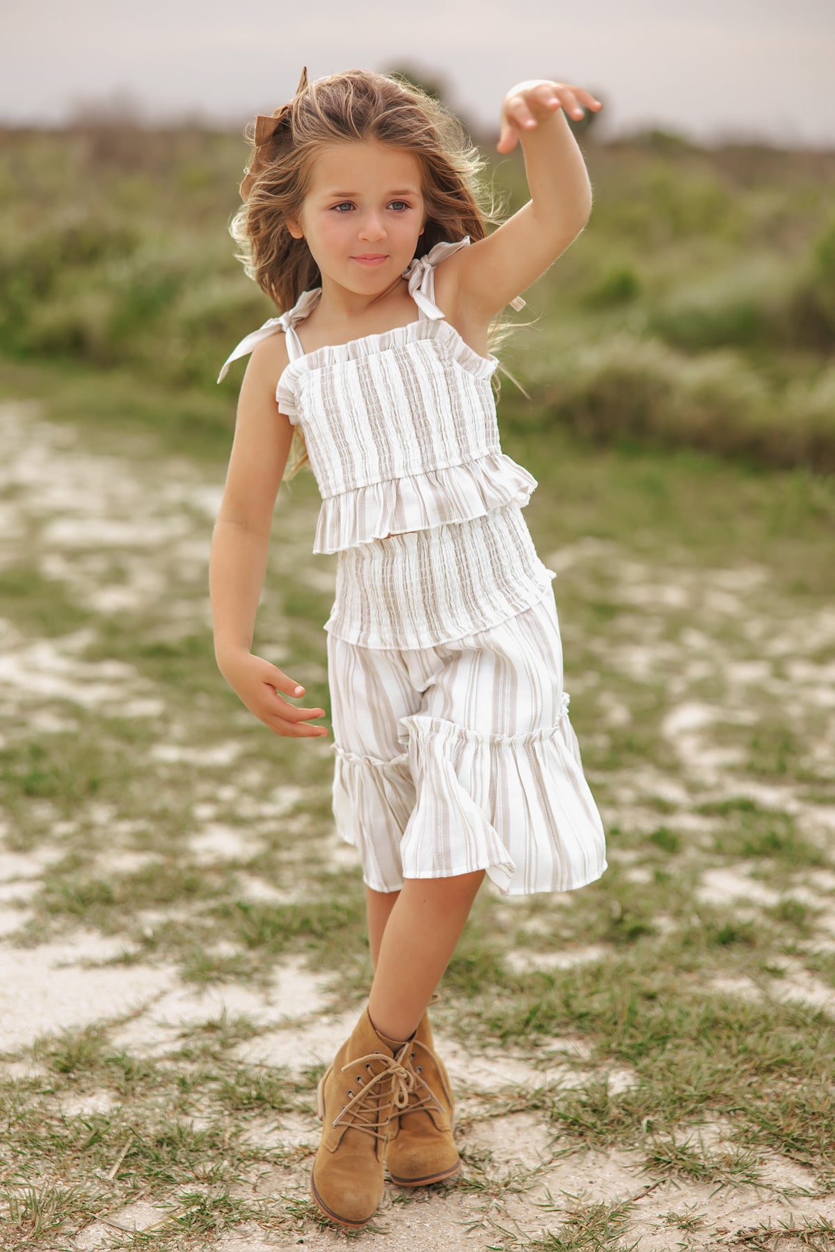 INDIE BLUE Separates Cleo Skirt (desert stripe) FINAL SALE