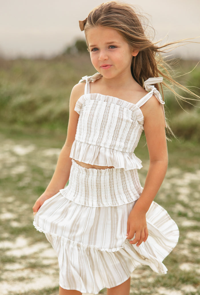 INDIE BLUE Separates Cleo Skirt (desert stripe) FINAL SALE