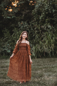 INDIE BLUE Women Women's Pippa Maxi (mocha chiffon)