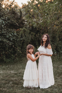 INDIE BLUE Dresses Elise Dress (natural chiffon)