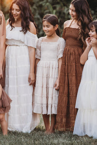 INDIE BLUE Women Women's Pippa Maxi (mocha chiffon)