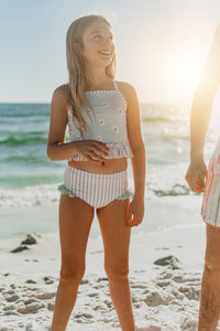 INDIE BLUE SWIM Tankini Set (daisy) FINAL SALE