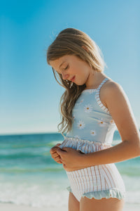 INDIE BLUE SWIM Tankini Set (daisy) FINAL SALE