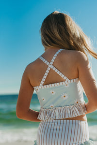 INDIE BLUE SWIM Tankini Set (daisy) FINAL SALE