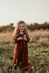 INDIE BLUE Dresses Pippa Maxi (mocha chiffon)