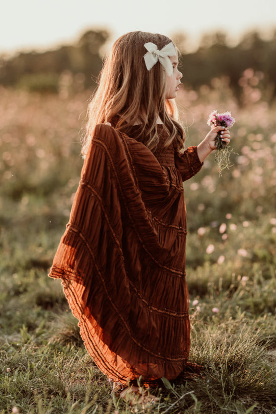 INDIE BLUE Dresses Pippa Maxi (mocha chiffon)