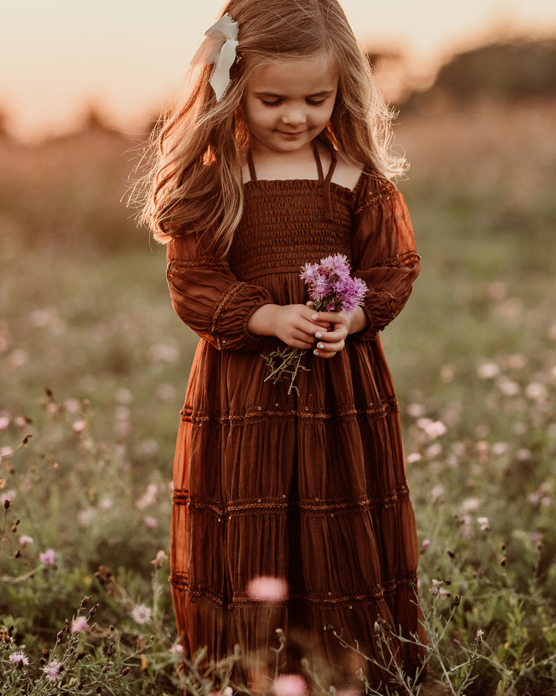 Mocha Chiffon Dresses