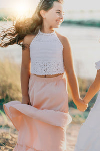 INDIE BLUE Separates Nila Skirt (vibrant coral) FINAL SALE
