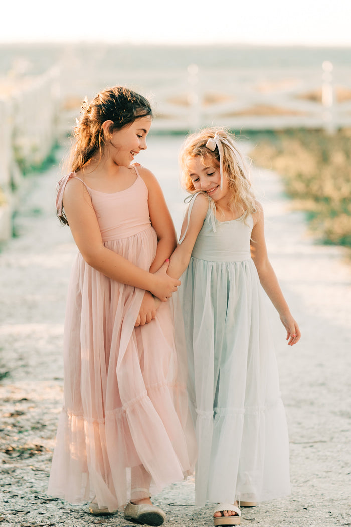 INDIE BLUE Dresses Jodi Maxi (airy blue tulle)
