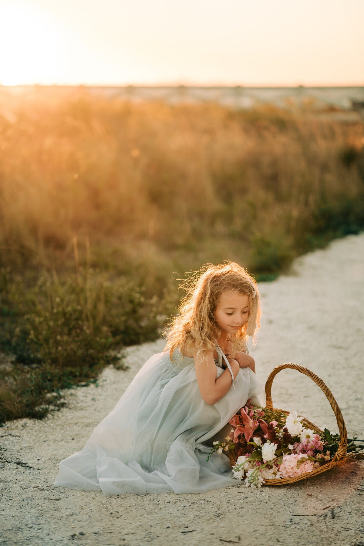INDIE BLUE Dresses Jodi Maxi (airy blue tulle)
