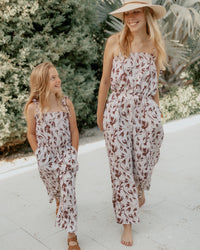 INDIE BLUE Women Women's Janice Romper (cocoa tulip)