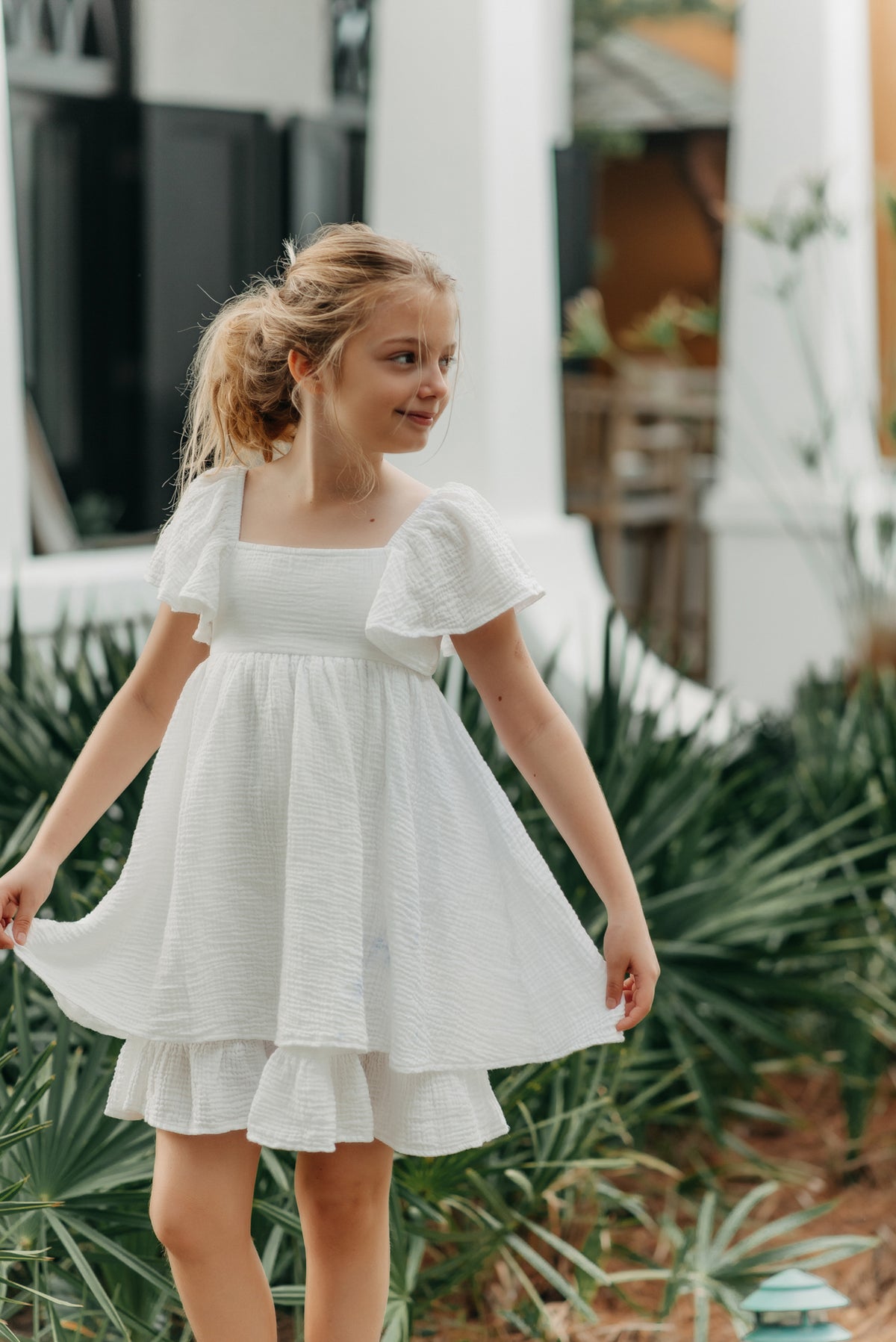 INDIE BLUE Dresses Fawn Dress (white muslin) FINAL SALE