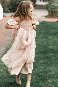 INDIE BLUE Dresses Marabella Dress (soft pink chiffon)