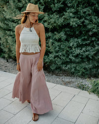 INDIE BLUE Women Women's Bella Maxi Pants (peony muslin)