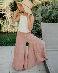 INDIE BLUE Separates Cassie Top (soft white linen) FINAL SALE