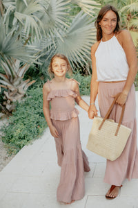 INDIE BLUE Women Women's Bella Maxi Pants (peony muslin)