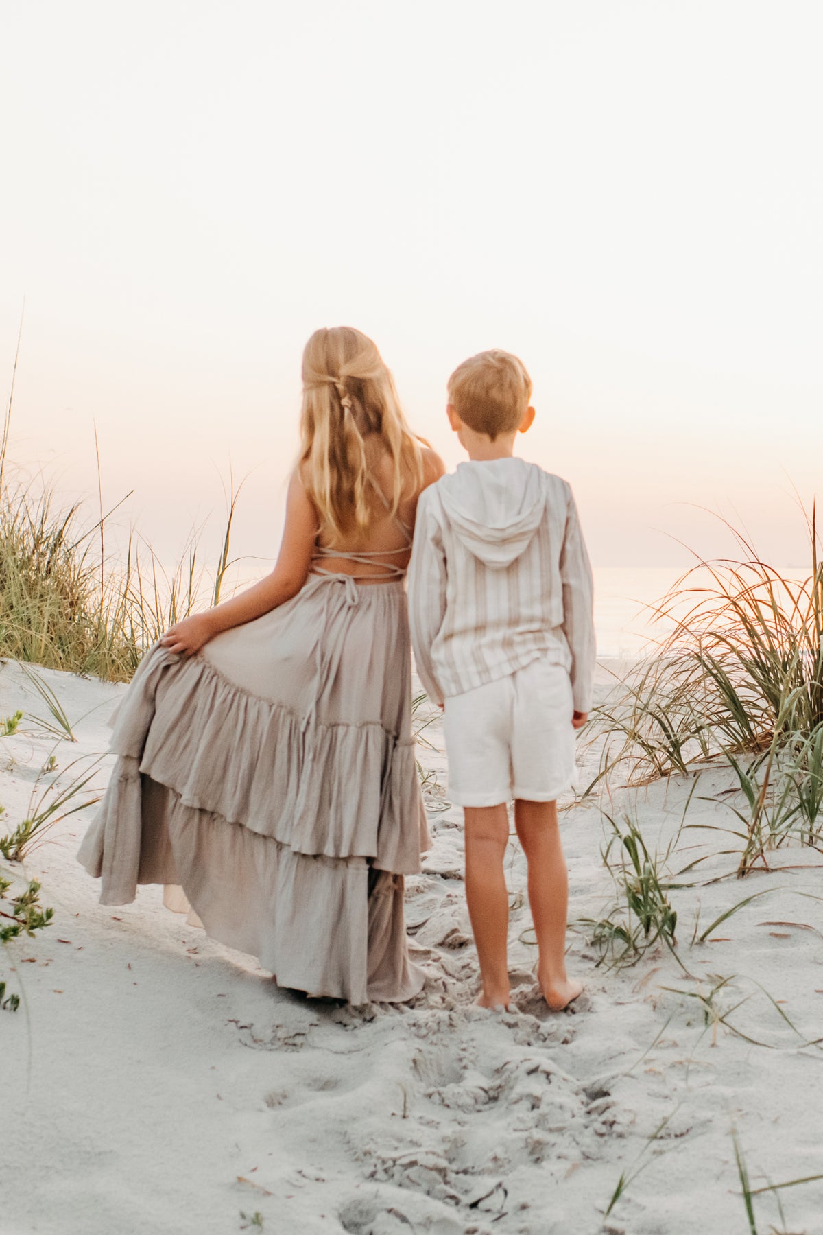 INDIE BLUE Dresses Wendy Dress (soft gray muslin)