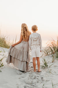 INDIE BLUE Dresses Wendy Dress (soft gray muslin)