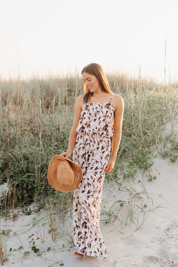 INDIE BLUE Women Women's Janice Romper (cocoa tulip)