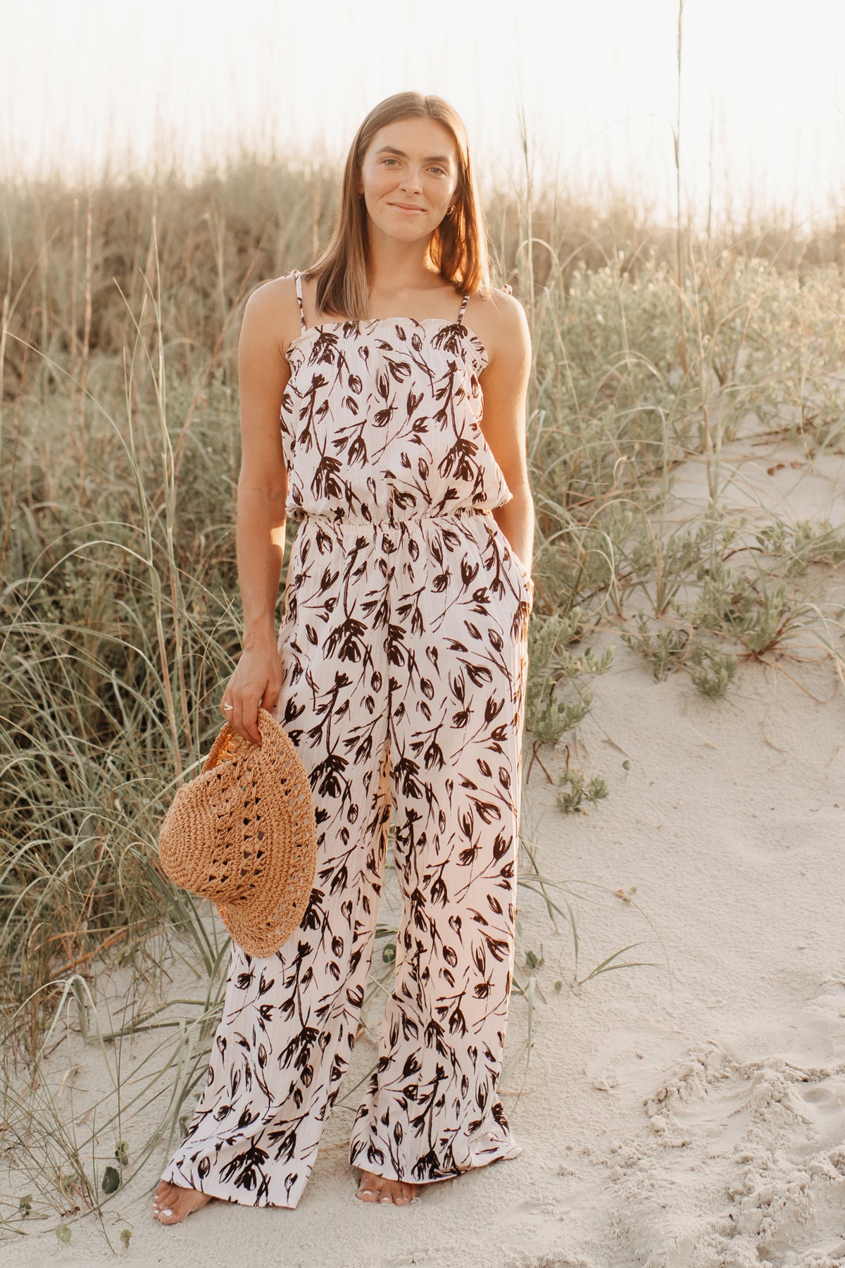 INDIE BLUE Women Women's Janice Romper (cocoa tulip)