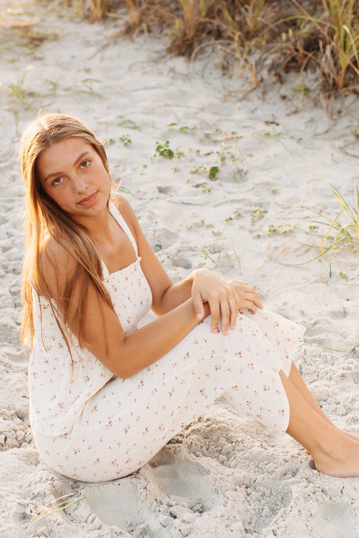 INDIE BLUE Women Women's Eden Capris (soft floral muslin) FINAL SALE