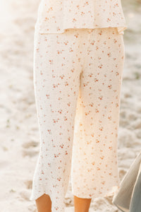INDIE BLUE Women Women's Eden Capris (soft floral muslin) FINAL SALE