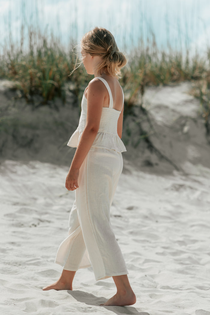 INDIE BLUE Separates Sadie Pants (light ivory muslin) FINAL SALE