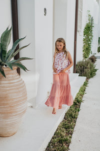 INDIE BLUE Separates Kiera Top (ruby floral) FINAL SALE