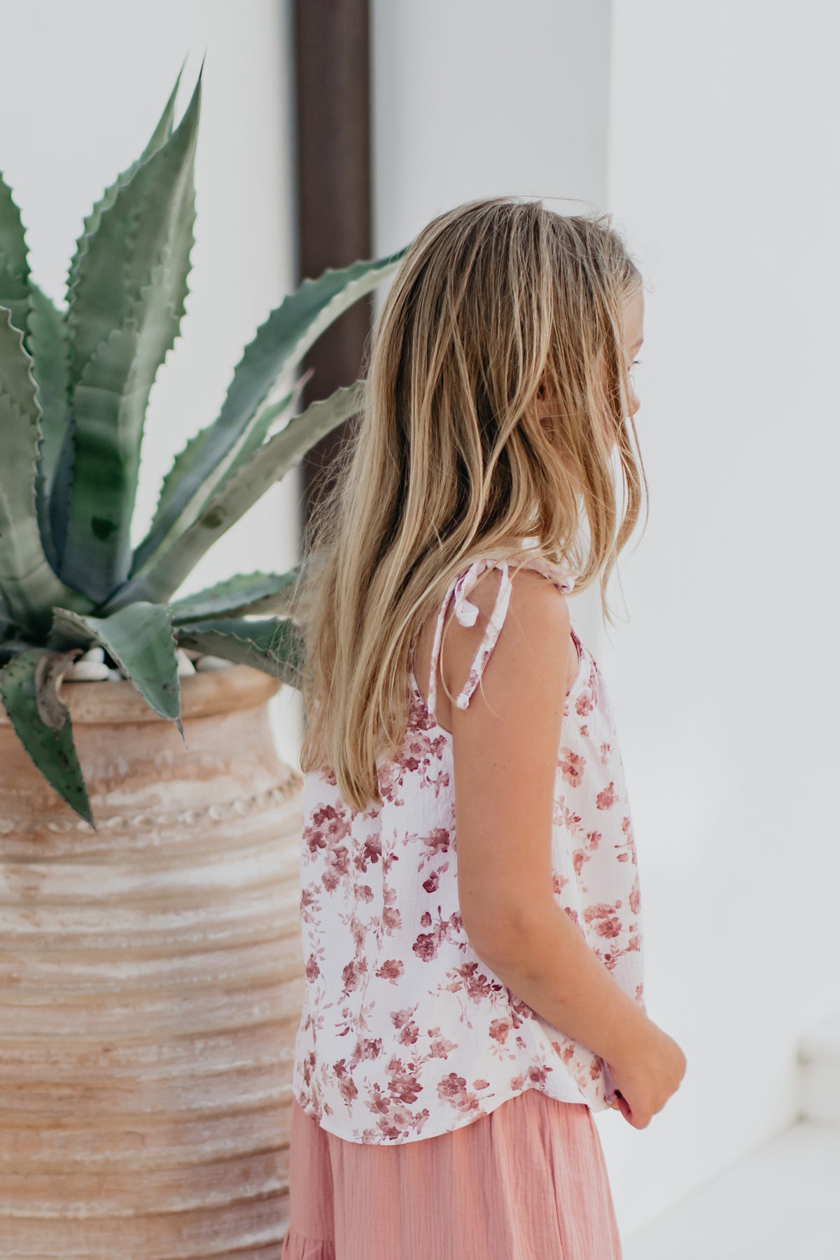 INDIE BLUE Separates Kiera Top (ruby floral) FINAL SALE