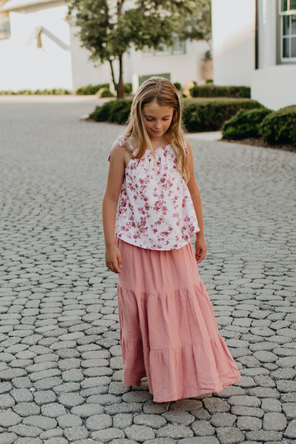 INDIE BLUE Separates Kiera Top (ruby floral) FINAL SALE