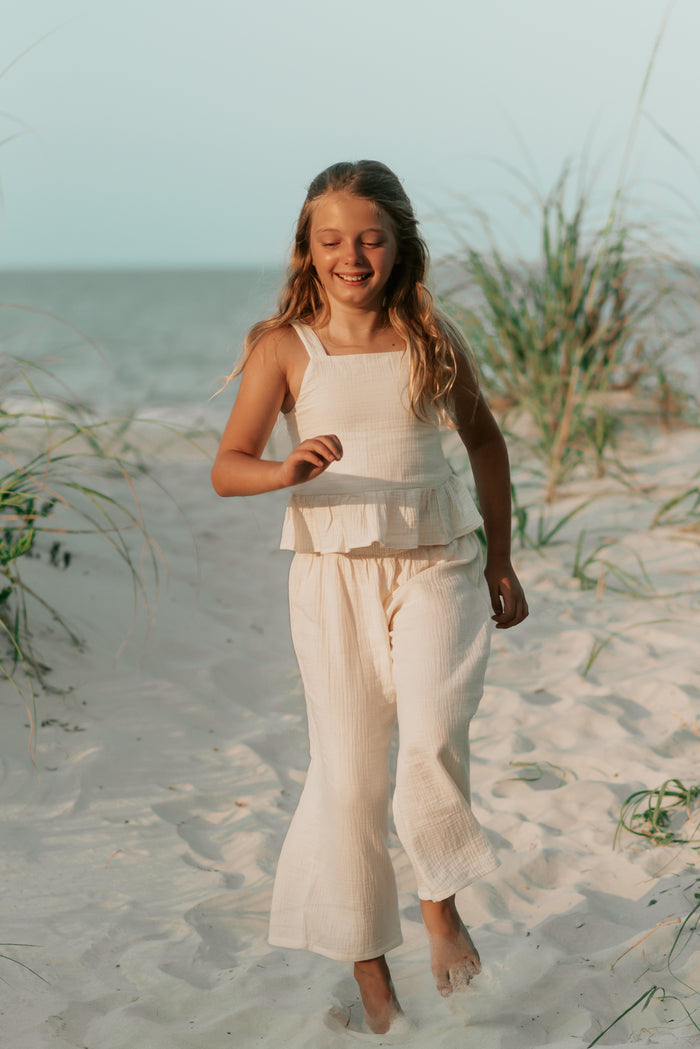 INDIE BLUE Separates Sadie Pants (light ivory muslin) FINAL SALE