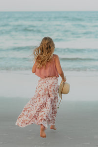 INDIE BLUE Separates Bella Maxi Pants (ruby floral) FINAL SALE